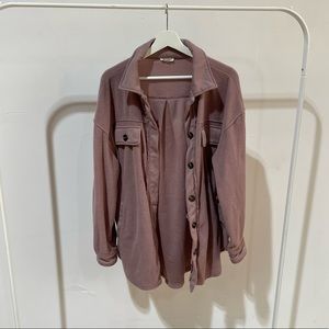 La Miel oversized fleece shaket